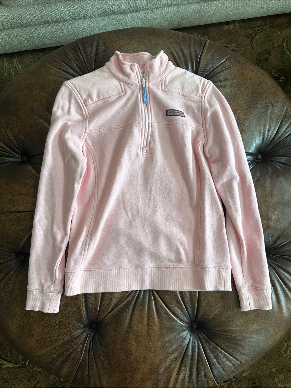 Vineyard Vines Light Pink Quarter-Zip Pullover